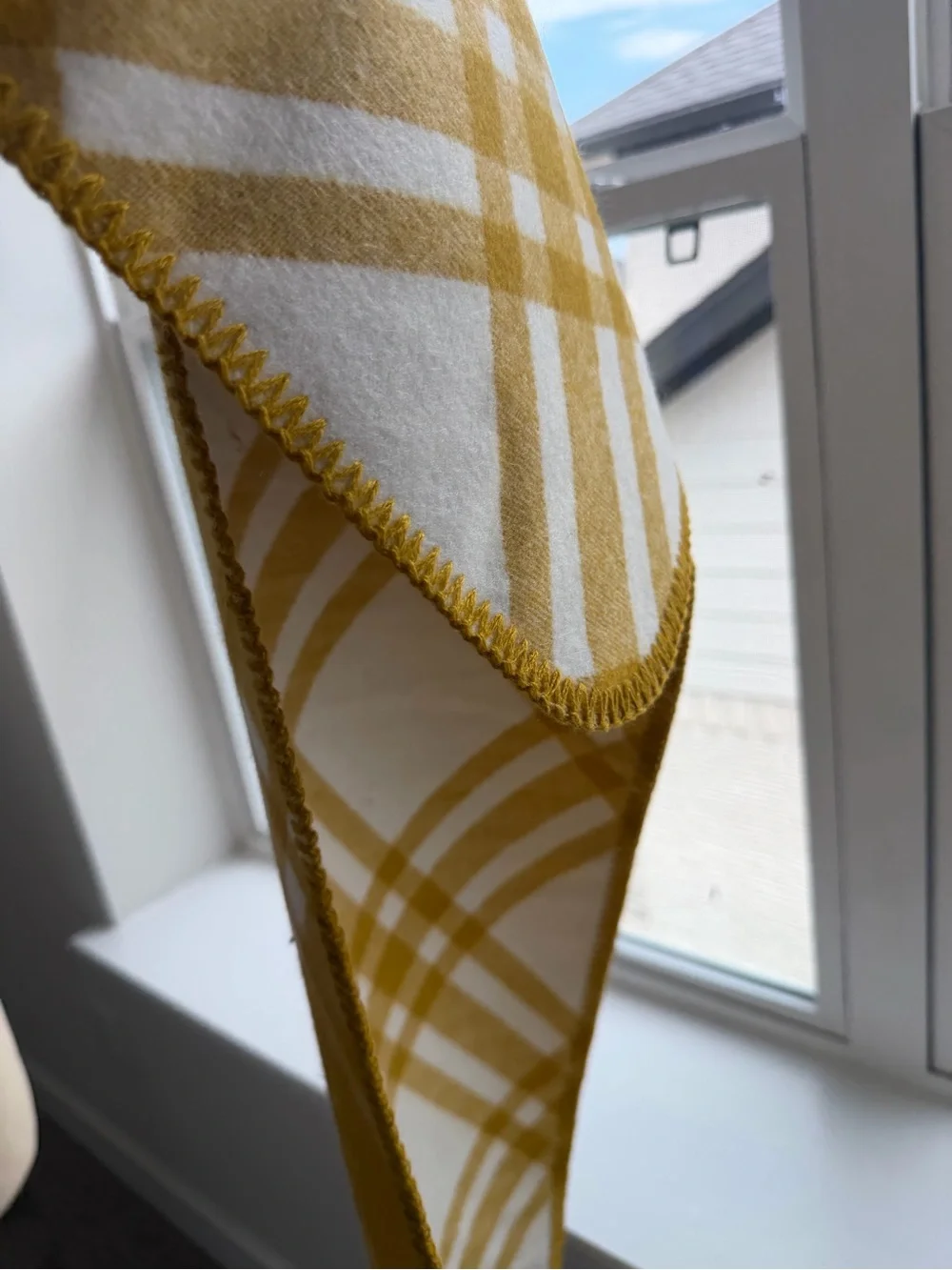 Burberry Check wool hooded scarf